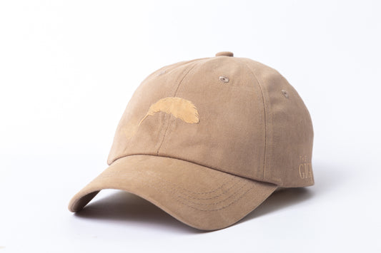 THE GIGI HAT BEIGE FEATHER